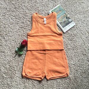 DSG Orange Tank & Shorts Set M | New No Tags